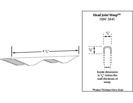 MTI Head Joint Weep (400 Pieces/Box)