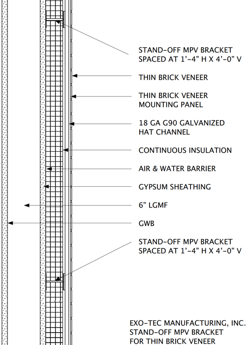 EXO-TEC Stand-Off MPV Bracket