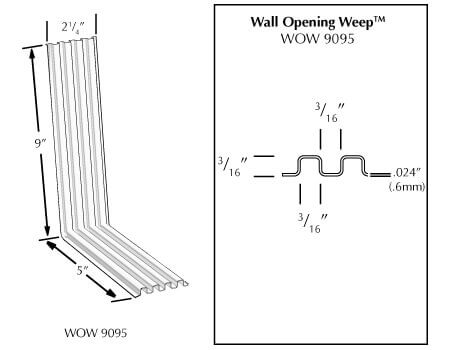 MTI Wall Opening Weeps (100 Pieces/Box)