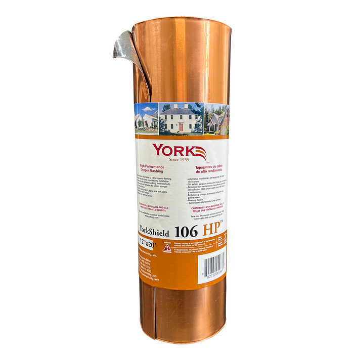 YorkShield 106 HP Copper Flashing - 40' Roll