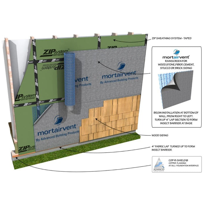 Advanced Building Products Mortairvent 202 Rainscreen