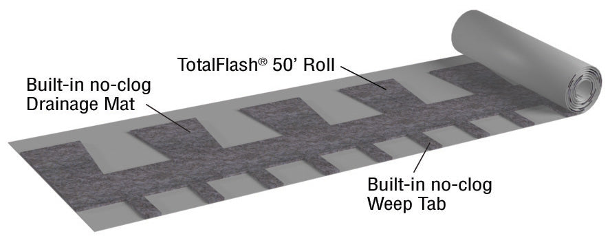 Mortar Net TotalFlash 18" x 50' Roll (2 Rolls/Box)